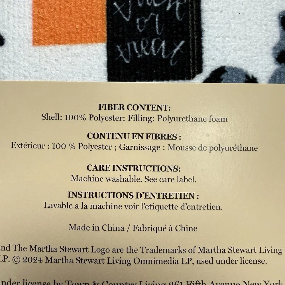 New Martha Stewart Kitchen Dish Drying Mat 2 Pk Halloween 16